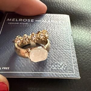 Melrose and Market Gold Ring with Clear Stone Accents
